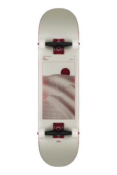 Globe G2 Parallel 8.0" Off-White Foil Horizon Complete Skateboard
