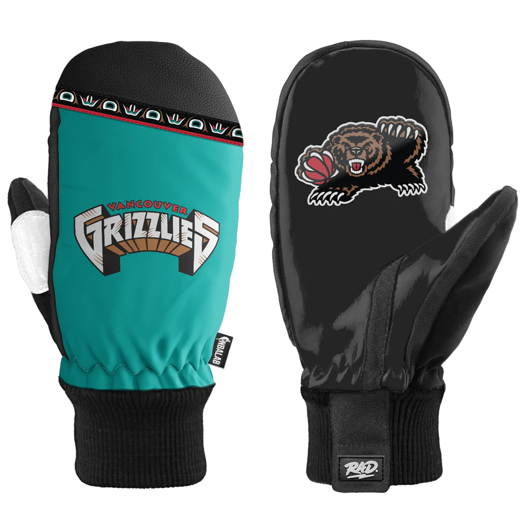 Rad Gloves NBA Classic Mittens - Vancouver Grizzlies