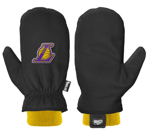 Rad Gloves NBA Team Mittens - LA Lakers