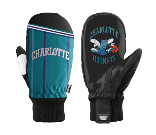 Rad Gloves NBA Classic Mittens - Charlotte Hornets